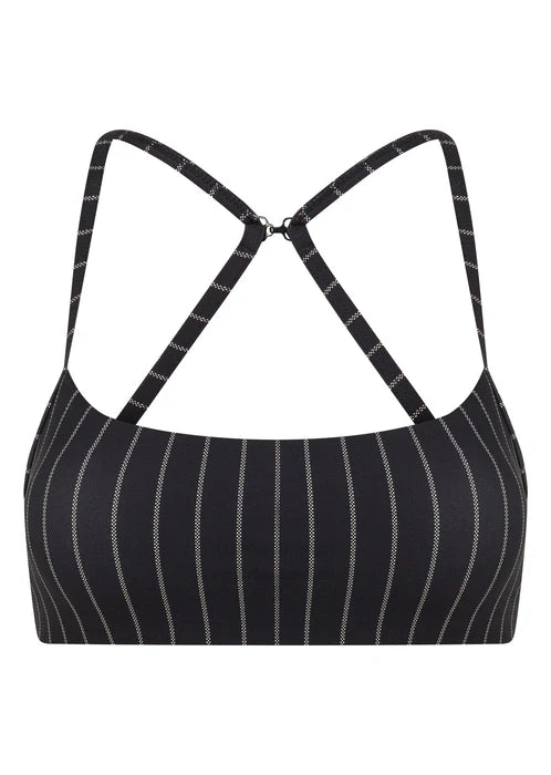 Pinstripe Sports Bra