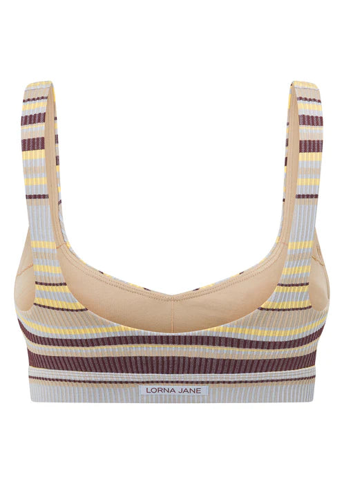 Sunset Stripe Seamless Bralette