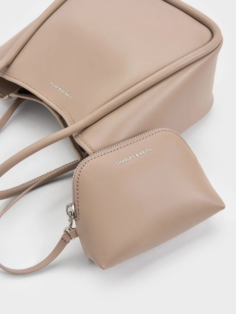 Mini Lyla Tubular Tote Bag - Taupe