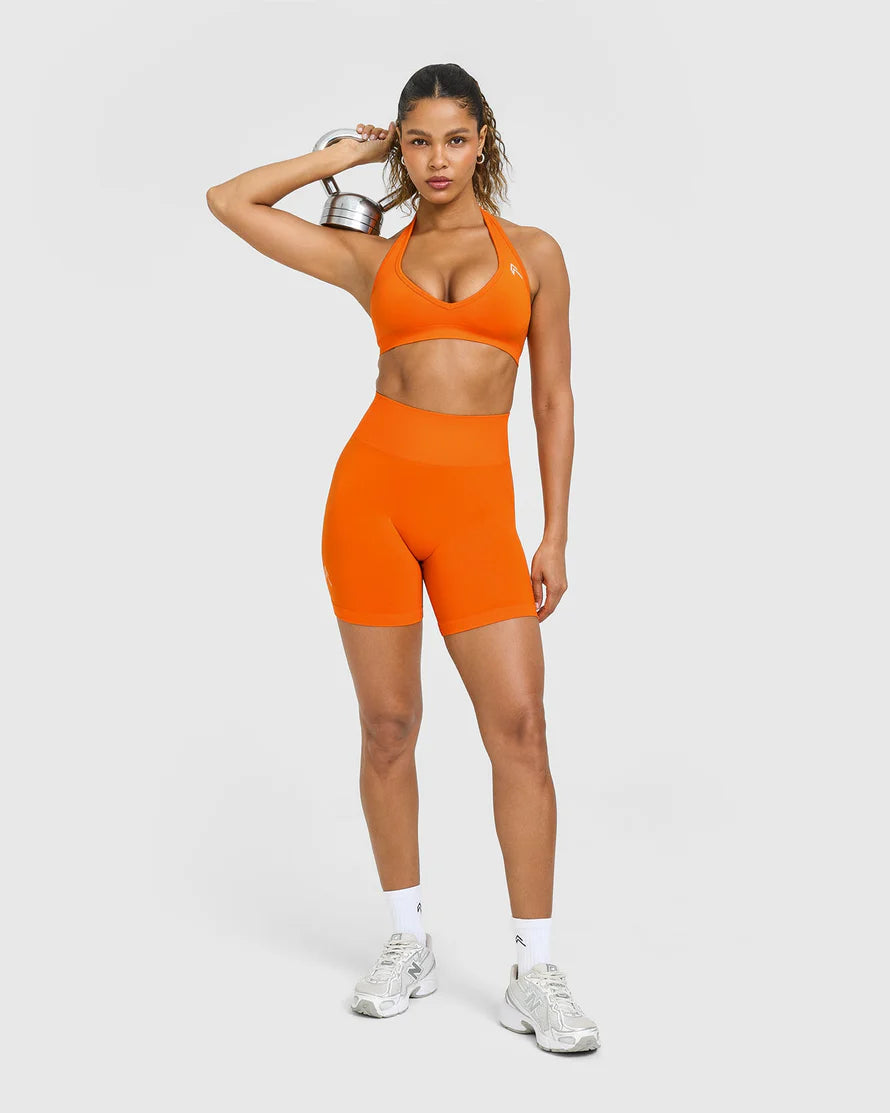 Effortless Seamless Halter Neck Sports Bra