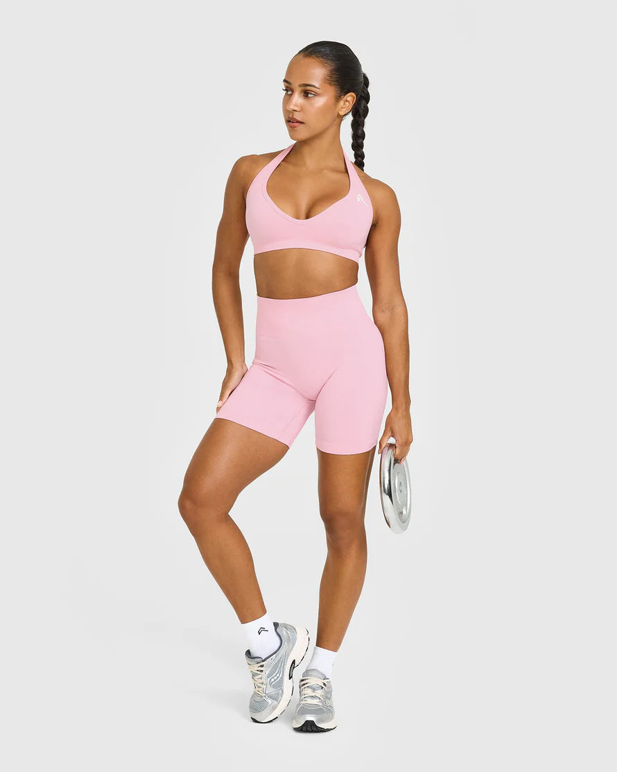 Effortless Seamless Halter Neck Sports Bra