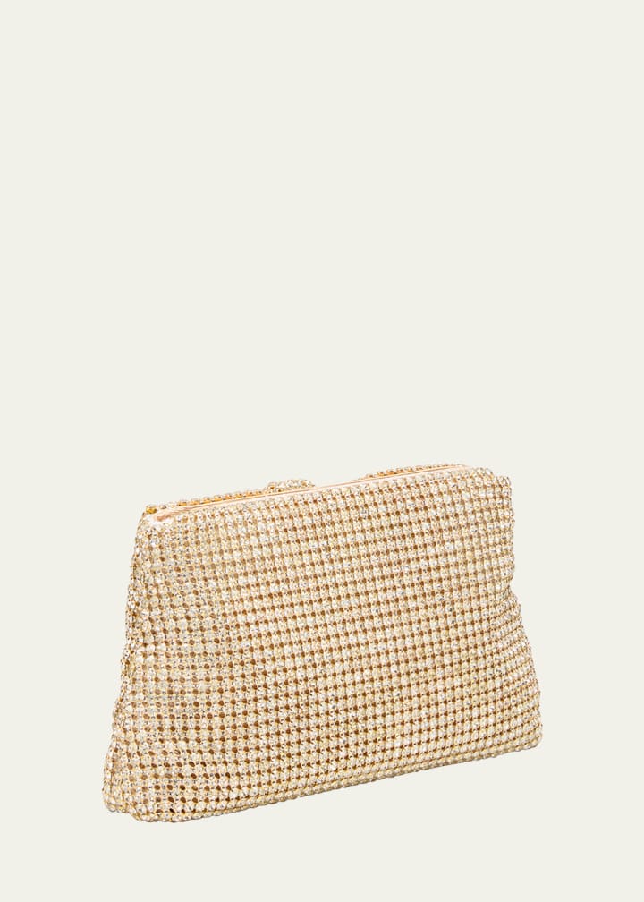 Jolene Bow Rhinestone Clutch Bag
