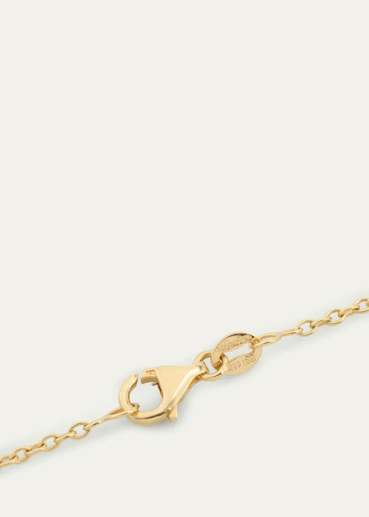 Universum Pave Medallion Necklace with White Diamonds