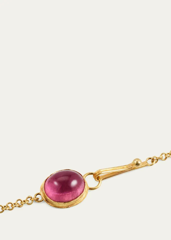 Gold and Silver Triple Boulder Opal Disk Necklace