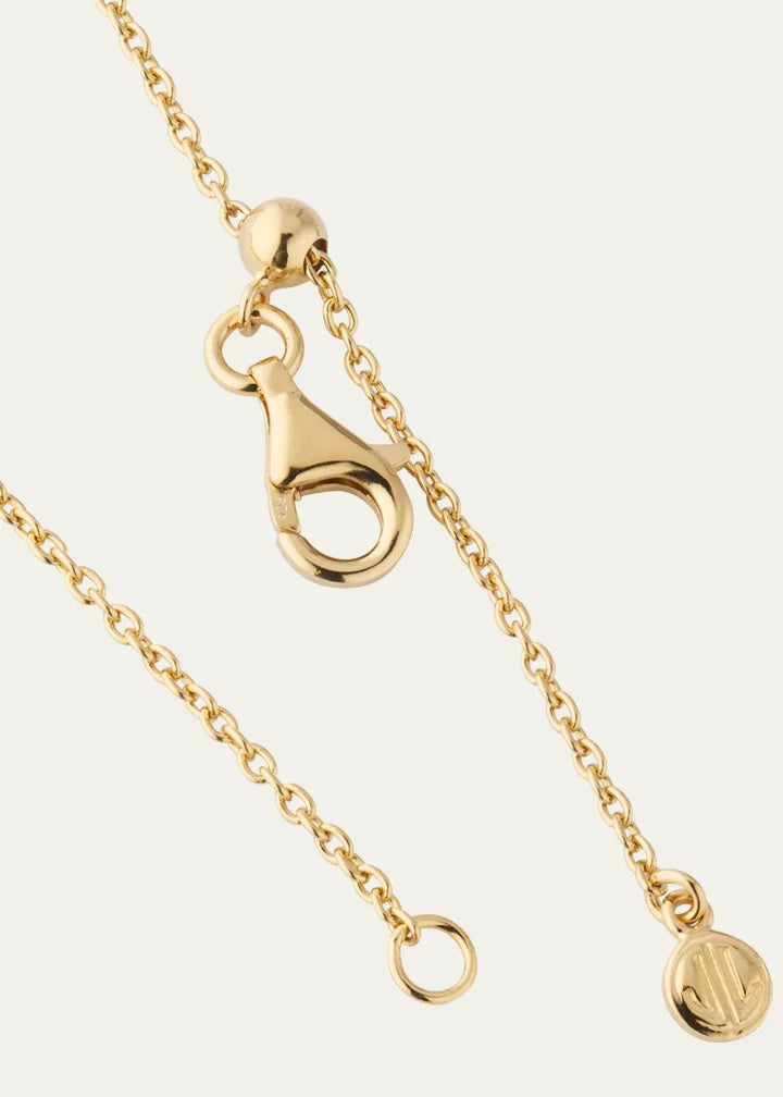 Single Petal Gemstone Station Necklace