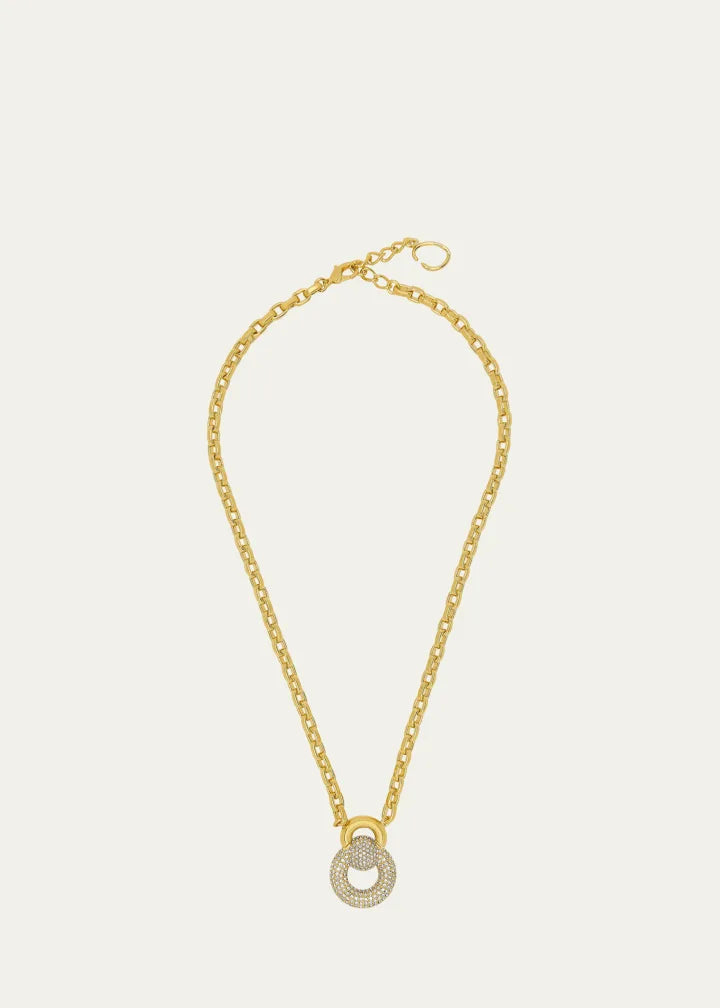 Rhinestone Drop Necklace