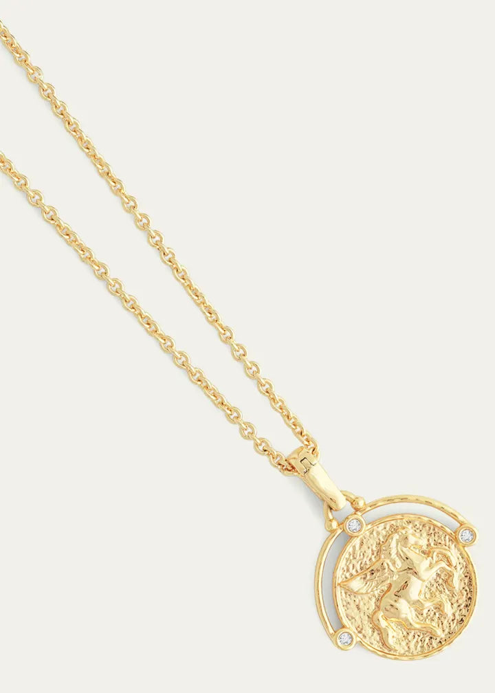 Pegasus Coin Pendant Necklace