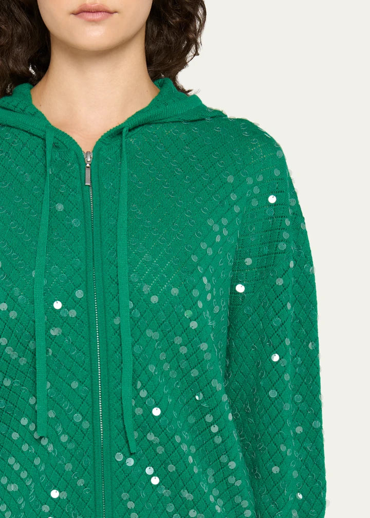 x Henry Zankov Marco Sequin Pointelle Knit Hoodie