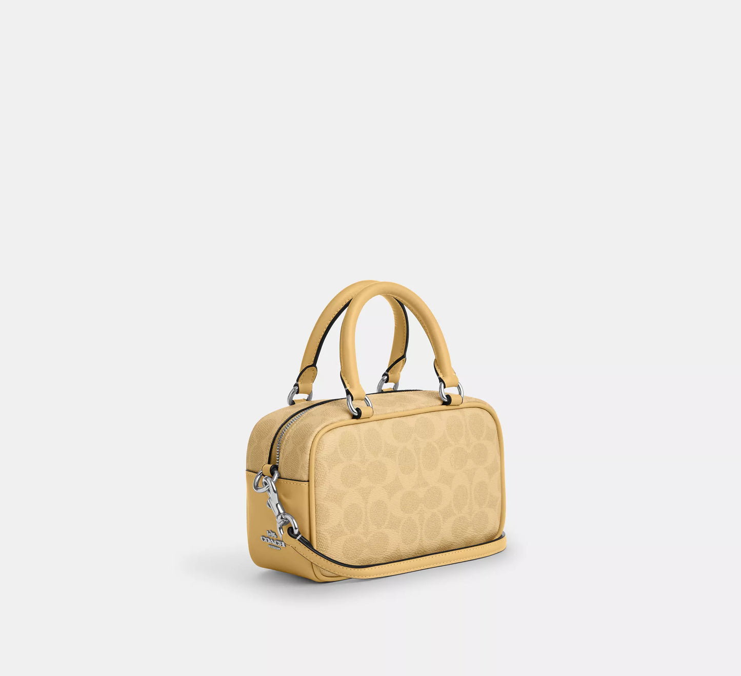 Coach X Peanuts Satchel Crossbody Bag In Signature Canvas With Charlie Brown