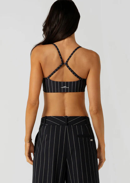 Pinstripe Sports Bra