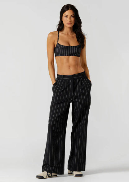 Pinstripe Sports Bra