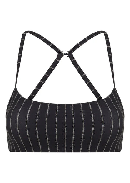 Pinstripe Sports Bra