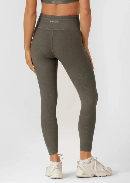 Perform Washed Rib Ankle Biter Leggings