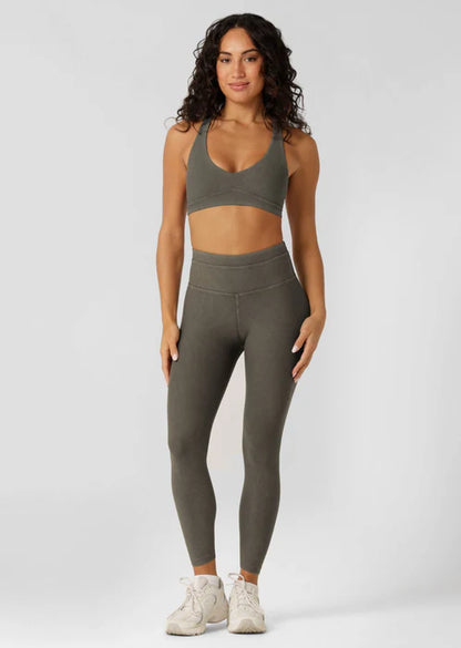 Perform Washed Rib Ankle Biter Leggings