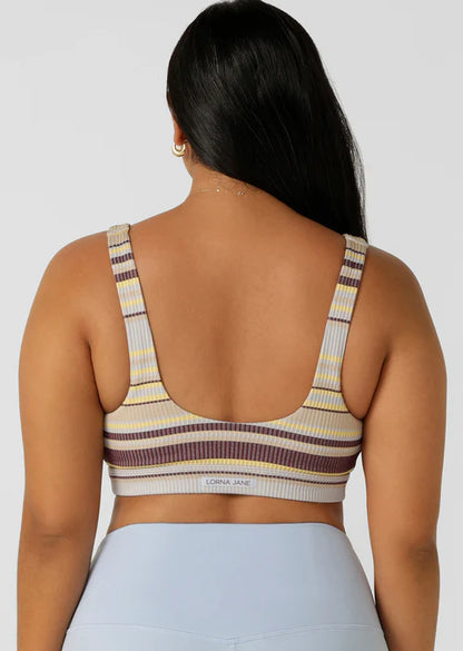 Sunset Stripe Seamless Bralette