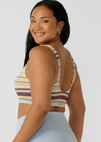 Sunset Stripe Seamless Bralette