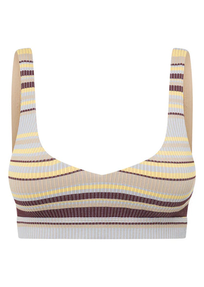 Sunset Stripe Seamless Bralette
