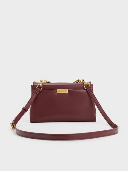 Kerry Chain-Handle Crossbody Bag - Mulberry Plum