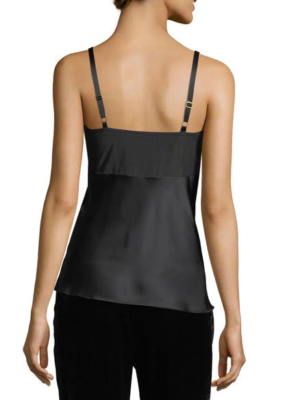 Josie Natori Lace-Top Silk Camisole