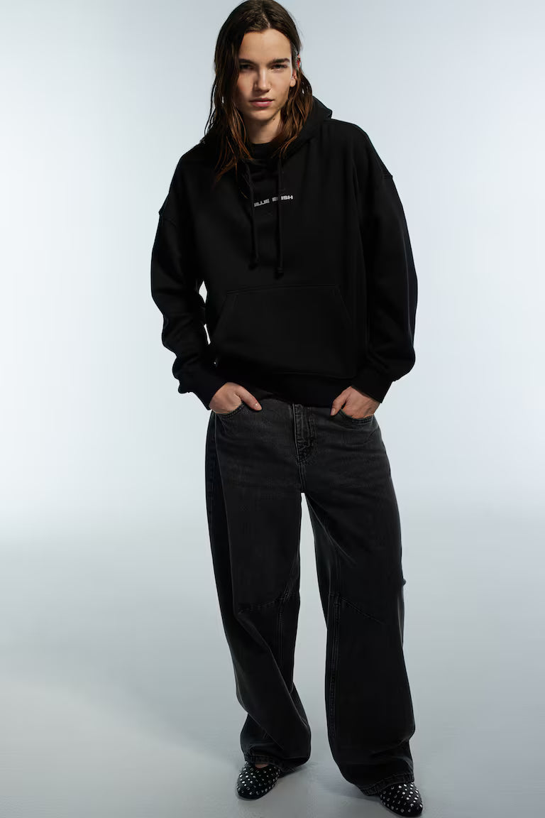 Oversized Printed Hoodie