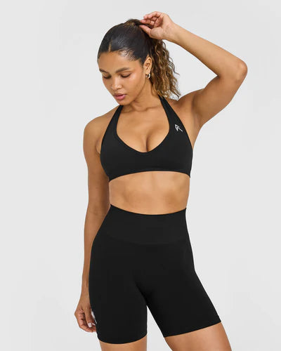 Effortless Seamless Halter Neck Sports Bra
