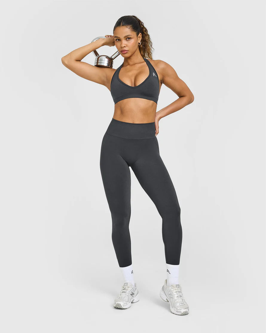 Effortless Seamless Halter Neck Sports Bra