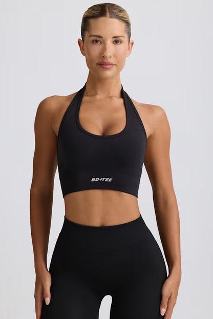 Define Luxe Halterneck Sports Bra