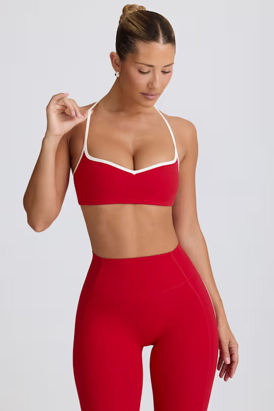 Soft Active Sweetheart-Neck Sports Bra