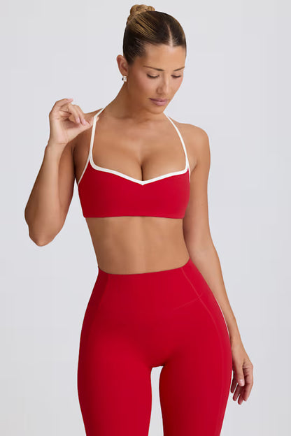 Soft Active Sweetheart-Neck Sports Bra