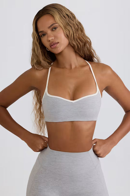 Soft Active Sweetheart-Neck Sports Bra