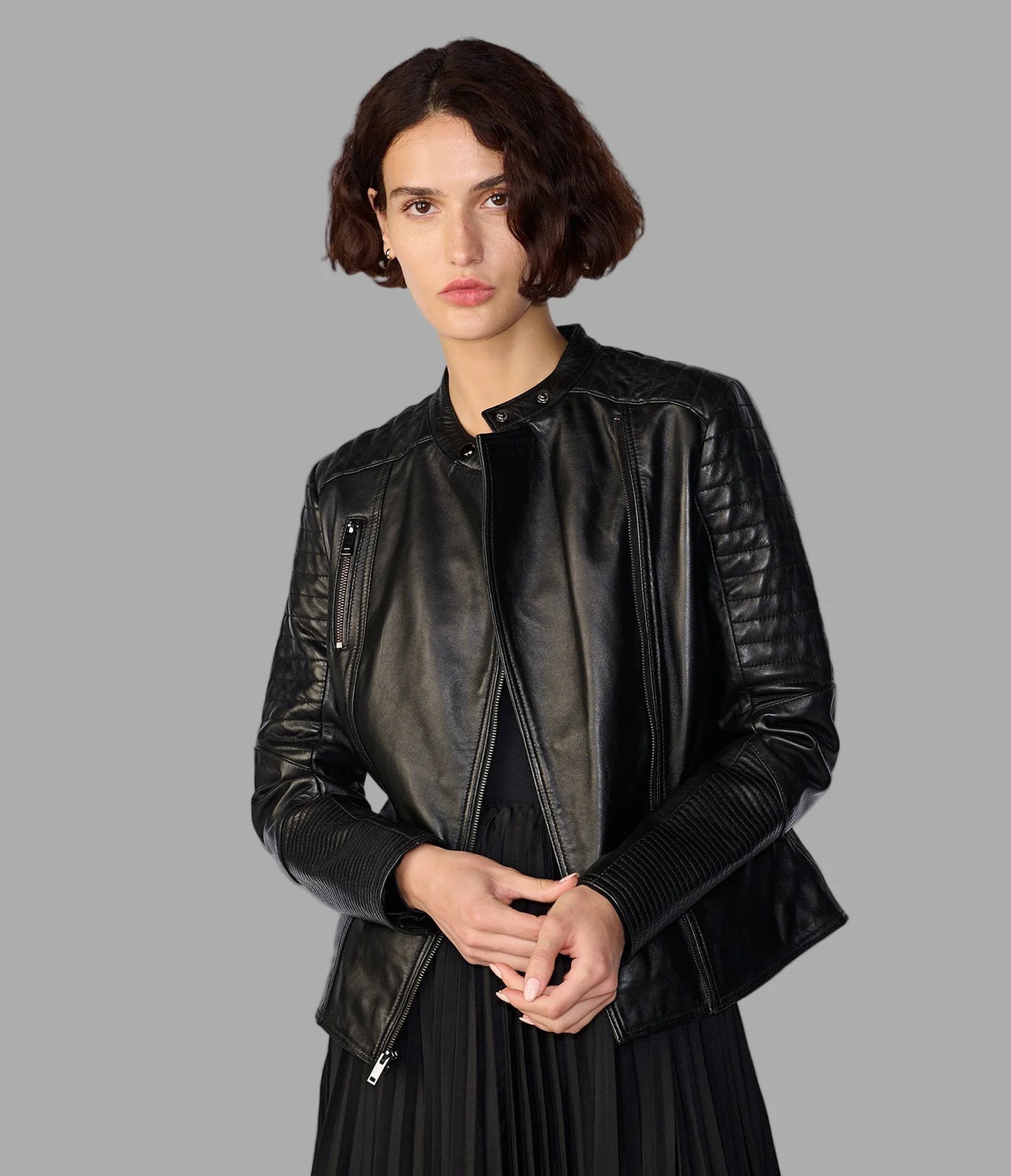 Hadley Quilted Leather Jacket