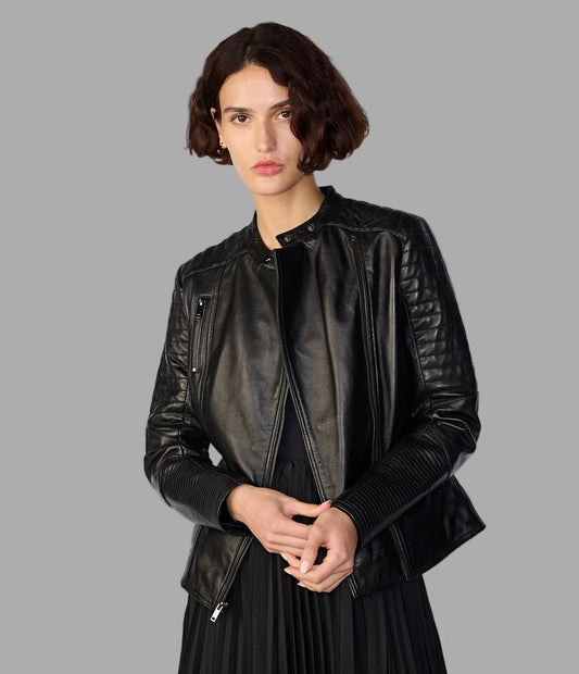 Hadley Quilted Leather Jacket