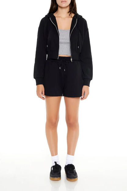 Basic Fleece Zip-Up Hoodie