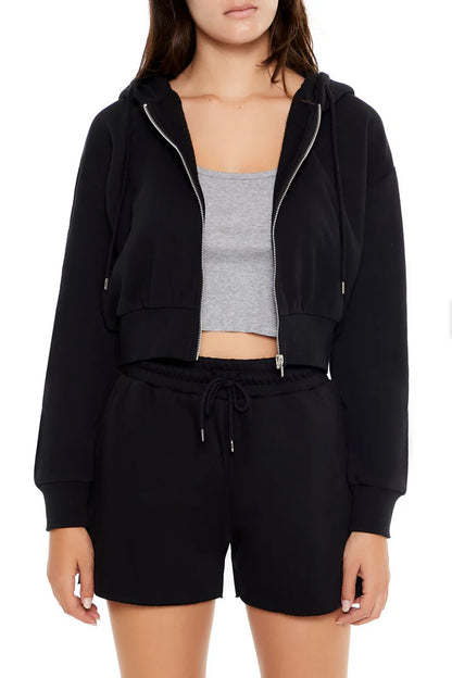 Basic Fleece Zip-Up Hoodie