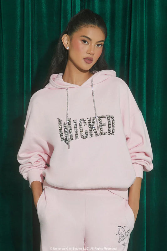 Wicked Faux Gem Fleece Hoodie