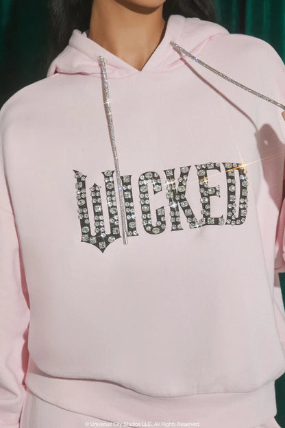 Wicked Faux Gem Fleece Hoodie