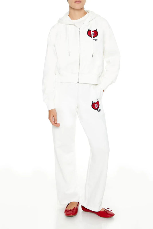 Stealin Hearts Patch Zip-Up Hoodie