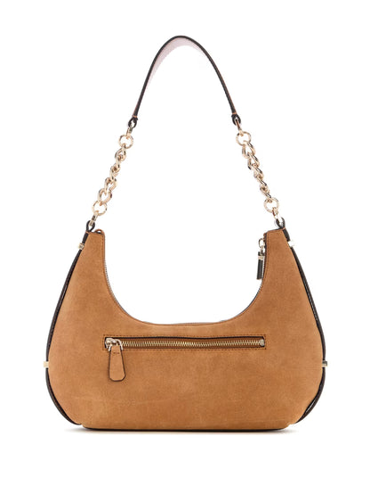 Erenia Suede Striped Shoulder Bag