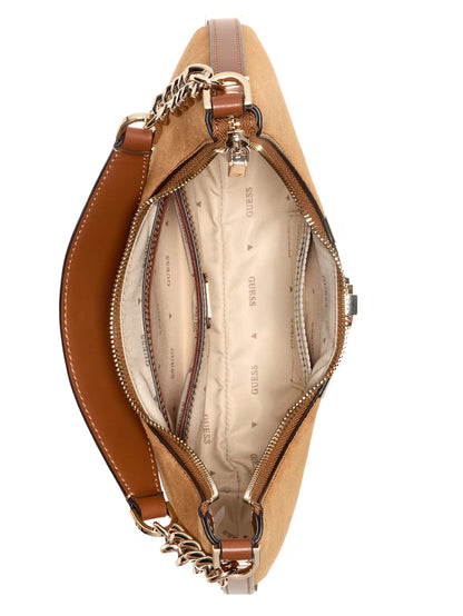 Erenia Suede Striped Shoulder Bag