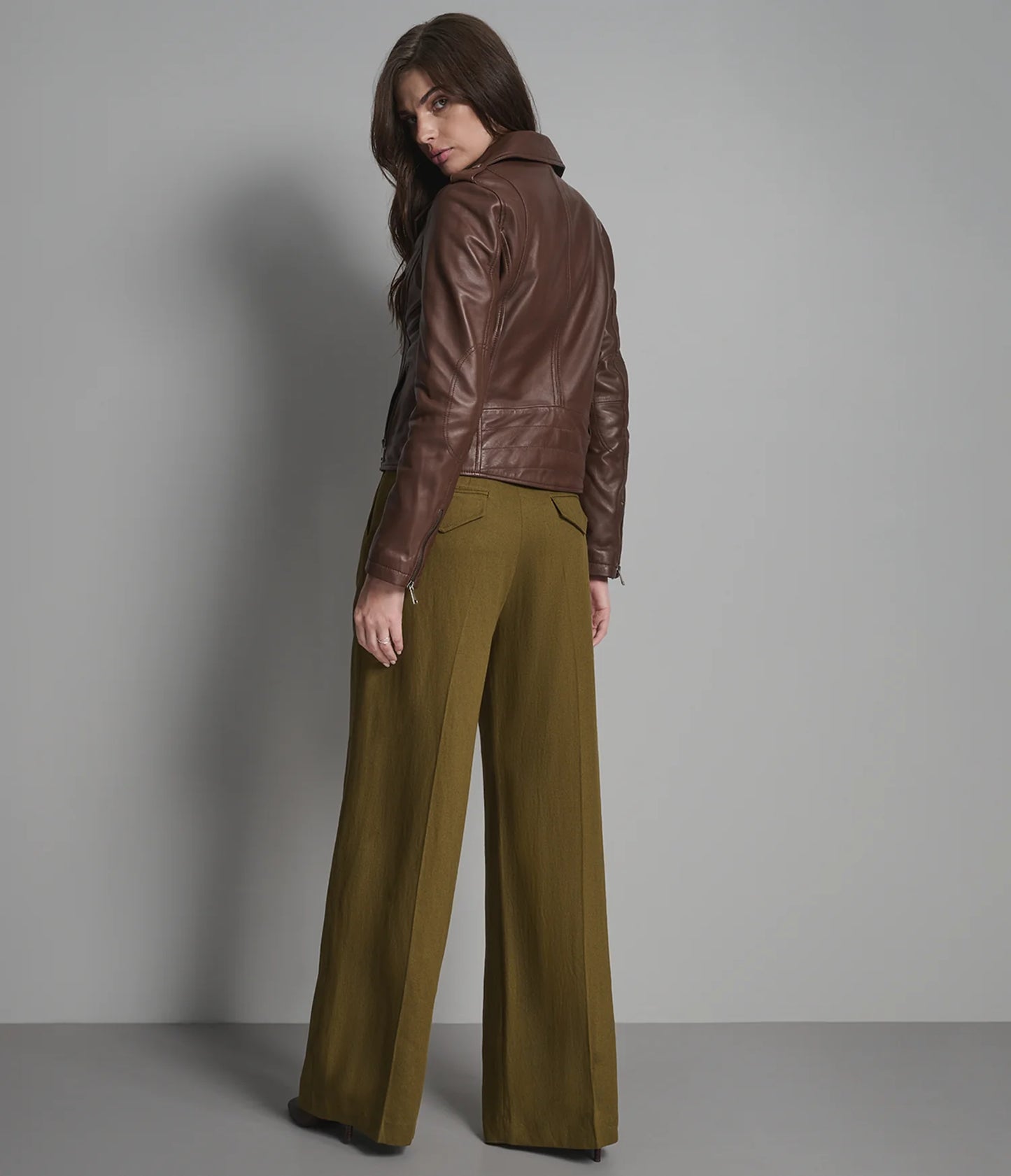 Madeline Asymmetrical Leather Jacket