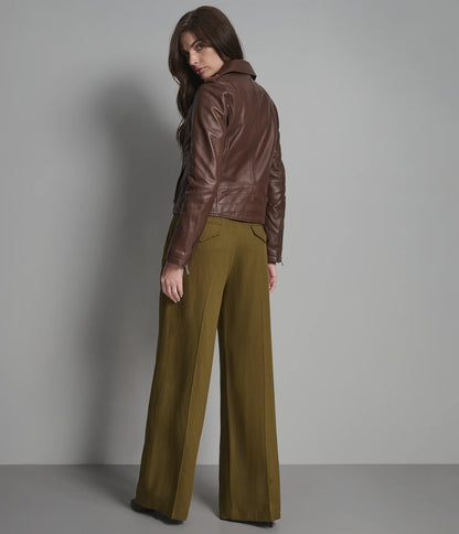 Madeline Asymmetrical Leather Jacket
