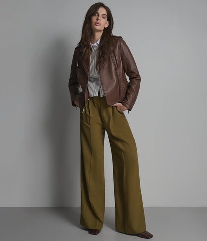 Madeline Asymmetrical Leather Jacket