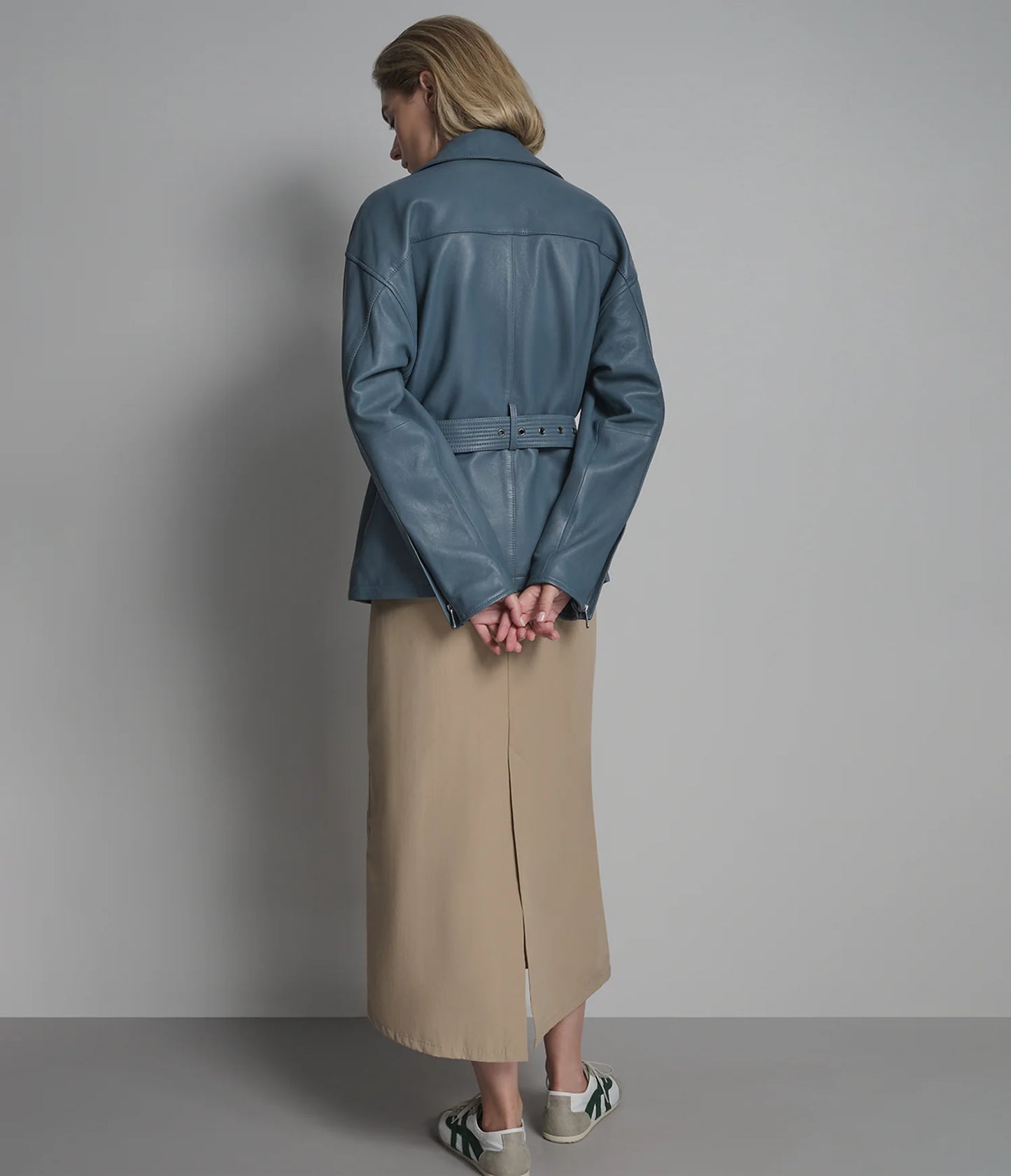 Monroe Belted Asymmetric Moto Jacket