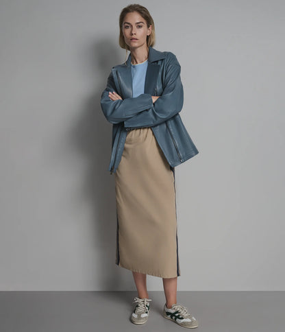 Monroe Belted Asymmetric Moto Jacket