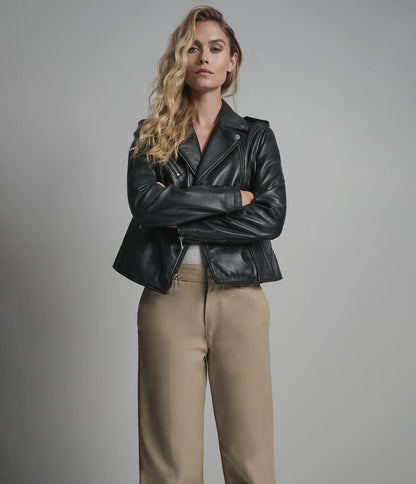 Madeline Asymmetrical Leather Jacket
