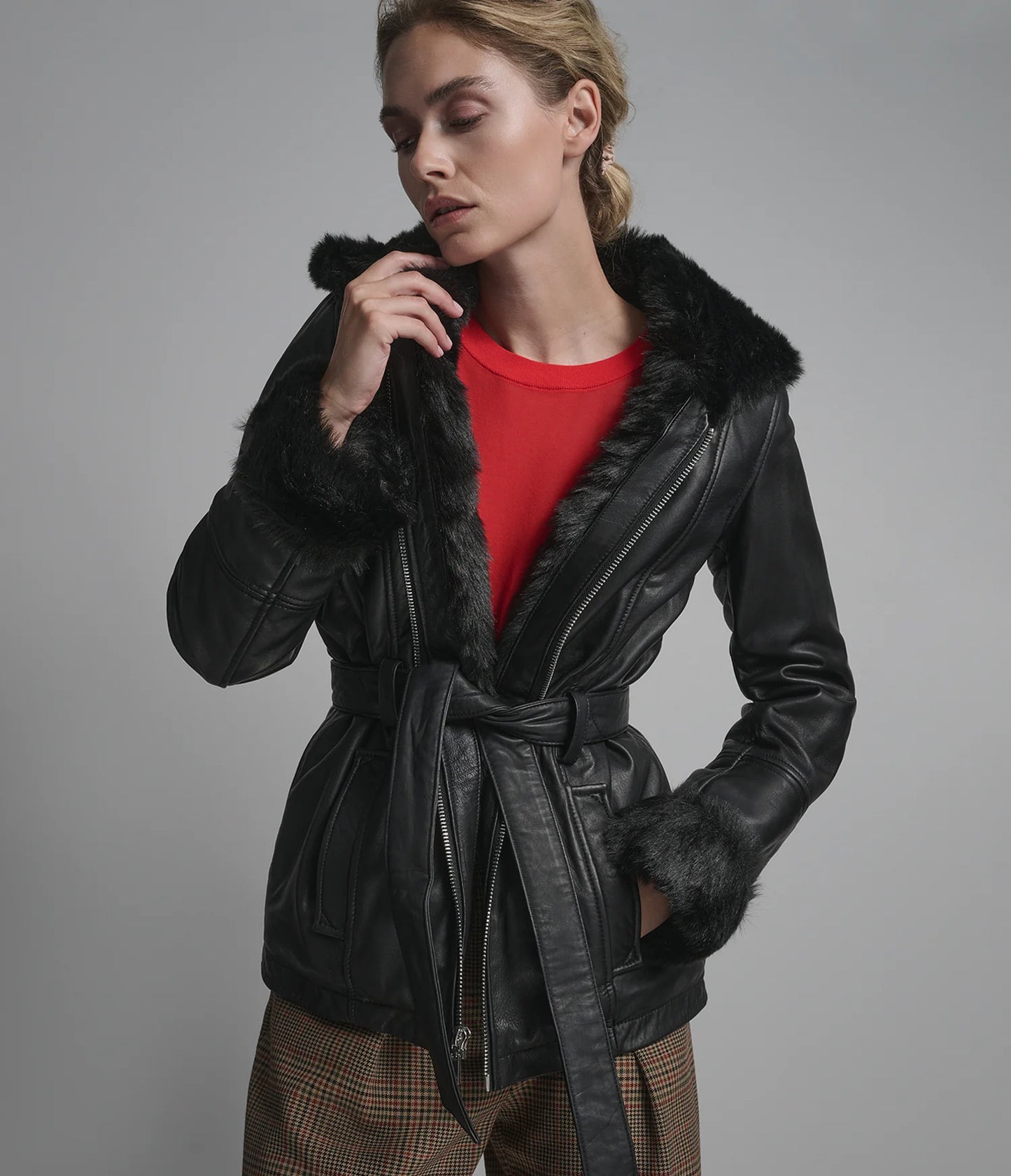 Genevieve Belted Trench Jacket