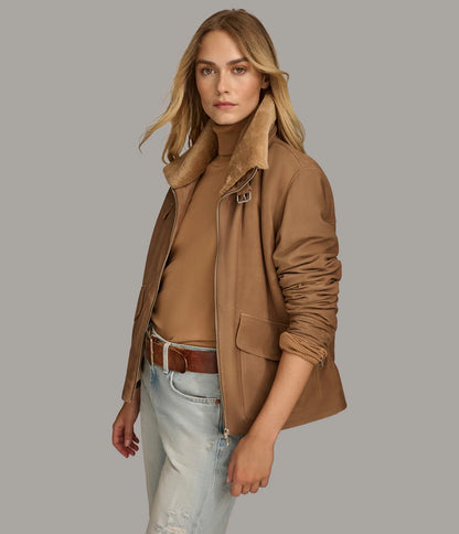 Stormi Faux Shearling Aviator