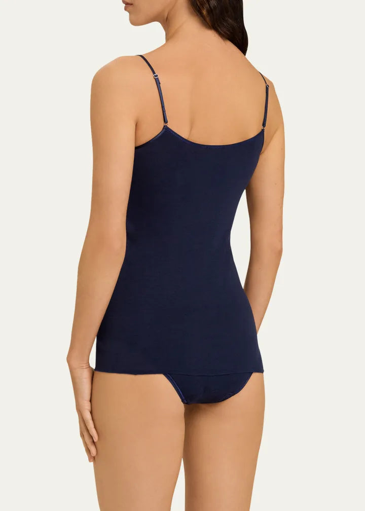 Hanro Seamless Cotton V-Neck Camisole
