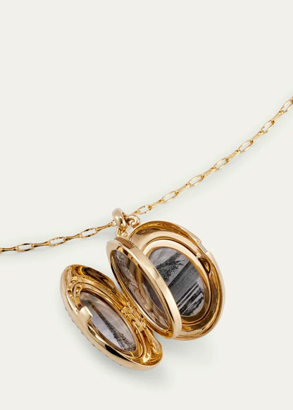 The Four Image "Midi" Diamond Border Locket