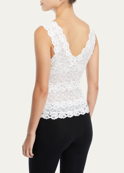 Josie Natori Rose Parfait Lace Tank Top
